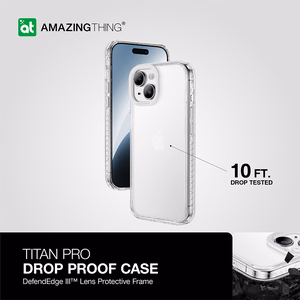 Amazing Thing Titan Pro Ümbris 10FT IP156.7TPCL do Iphone 15 Plus läbipaistev