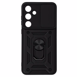 Slide Camera Armor Ümbris jaoks Samsung Galaxy S24 FE Must