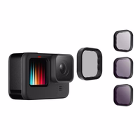 Telesin 8/16/32 ND filter set jaoks GoPro Hero 9 / Hero 10 / Hero 11 / Hero 12 / Mini (GP-FLT-902)