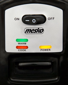Mesko MS 6411 – riisikeetja, 1000 W, 1,5 l, roostevaba teras/must