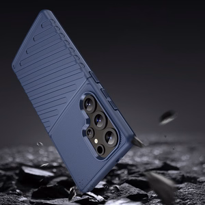 Thunder Ümbris Samsung Galaxy S25 Ultra Silicone Armored Ümbris - sinine