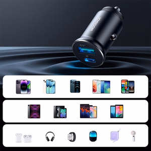 Joyroom JR-CCN05 autolaadija USB-C / USB-A 30W, must