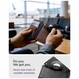 Чехлы Spigen AirFit 2 для Apple AirTag 1/2, 2 шт. — чёрные