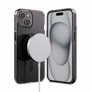 Crong Clear MAG Pro MagSafe ümbris seadmele iPhone 15, must