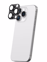 AmazingThing Aviation-Grade Alloy Karastatud klaas Lens jaoks iPhone 16 Pro / 16 Pro Max Camera Lens - Must