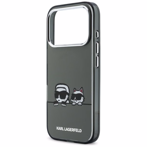 Karl Lagerfeld IML Karl & Choupette Peekaboo Logo MagSafe Ümbris for iPhone 17 Pro Max - must