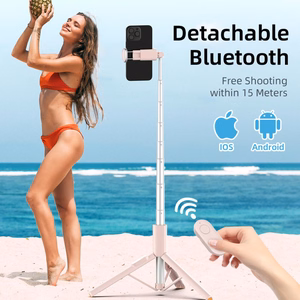 TECH-PROTECT L09S BLUETOOTH SELFIPULK STATIIVIGA ROOSA