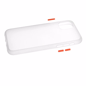 Vennus Color Button Bumper jaoks Samsung Galaxy S21 Plus Läbipaistev