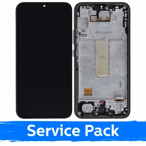 LCD ekraan ühilduv Samsung A346 A34 5G raamiga / grafiit / (Service Pack)