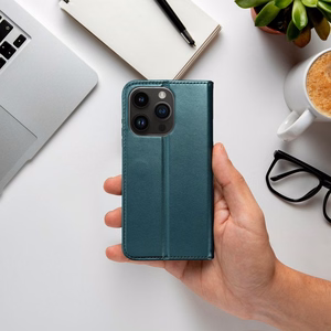 SMART MAGNETO Book Ümbris jaoks IPHONE 17 tumeroheline
