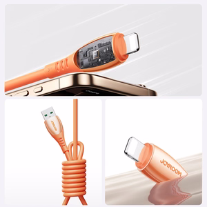 Joyroom S-A59 Vibrant Series 3A USB-A - Lightning kaabel 1.2m - oranž