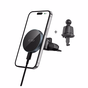 Tech-Protect mm15W-V5 Magnetic MagSafe Car Mount for Air Vent/CD Slot - Black