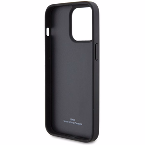 BMW Leather Diamond Pattern ümbris jaoks iPhone 15 Pro Max - must