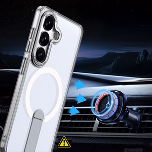 Чехол Hybrid Armor X для Samsung Galaxy A36 / A37 с подставкой, совместим с MagSafe — прозрачный