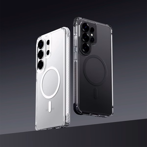 Rock Crystal Clear Magnetic Series Ümbris for Samsung Galaxy S26 Ultra läbipaistev-must