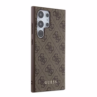 Guess 4G Metal kuldne Logo ümbris jaoks Samsung Galaxy S24 Ultra - brown