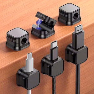 Blue Star PJ-OCZ7 magnetic cable organizer - black (3 pcs.)