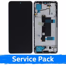 LCD ekraan ühilduv Xiaomi Redmi Note 13 Pro 5G / Poco X6 5G raamiga / Aurora Purple / (Service Pack)