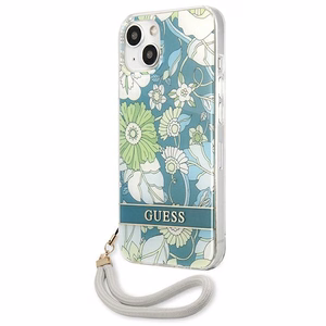 Guess GUHCP13SHFLSN iPhone 13 mini 5.4" roheline/roheline kõvakaaneline lillerihm