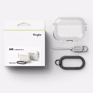 Ringke Air Ümbris jaoks AirPods Pro 3 - Läbipaistev Glitter