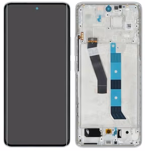 Xiaomi Poco M8 5G originaalne hõbedane ekraanimoodul puutepaneeli ja raamiga (hoolduspakend)