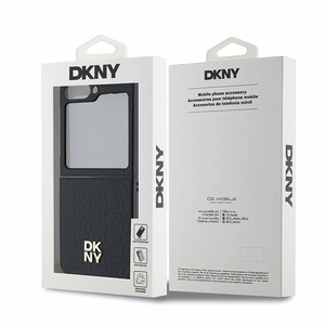 DKNY Repeat Pattern Stack Logo Ümbris jaoks Samsung Galaxy Z Flip6 - Must