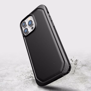 X-Doria Raptic Slim ümbris seadmele iPhone 14 Pro Max, biolagunev, must