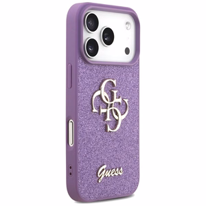 Guess Fixed Glitter Big 4G ümbris jaoks iPhone 17 Pro - lilla