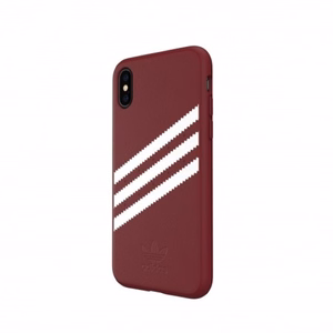 Adidas OR Molded PU Suede ümbris jaoks iPhone X / XS - burgundy