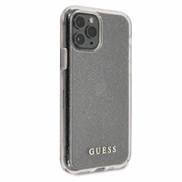 Guess GUHCN65PCGLSI iPhone 11 Pro Max hõbedane/hõbedane kõva ümbris Glitter