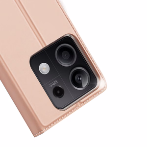 Dux Ducis Skin Pro ümbris with flap and card slot jaoks Xiaomi Redmi Note 13 5G - roosa