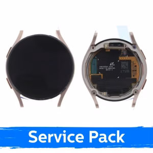 LCD ekraan ühilduv Samsung R860 Watch 4 40mm jaoks raamiga roosa kuld (Service Pack)