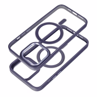 COLOR EDGE MAG COVER Ümbris compatible with MagSafe jaoks IPHONE 15 Pro deep lilla