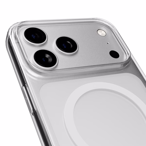 Puro Lite Mag TPU+PC Ümbris Compatible with MagSafe jaoks iPhone 17 Pro - Läbipaistev with Valge Ring