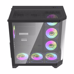 Darflash FT418 PRO computer ümbris + 7 aRGB fans (must)