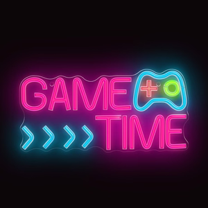 Forever Light Neon Plexi LED Game Time mitmevärviline FPNE34