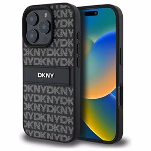 DKNY Texture Pattern Tonal Stripe iPhone 16 Pro Ümbris - Must