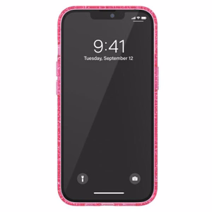 Adidas OR kaitsev läbipaistev ümbris Glitter iPhone 13 Pro / iPhone 13 jaoks - roosa