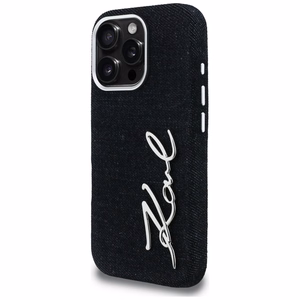 Karl Lagerfeld FW Jeans Signature Logo Ümbris iPhone 16 Pro Max - must