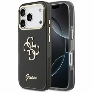 Guess IML 4G Script Metal ümbris for iPhone 17 Pro Max - must