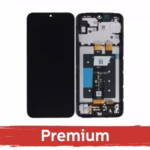 LCD ekraan ühilduv Samsung A146P A14 5G must raamiga OEM