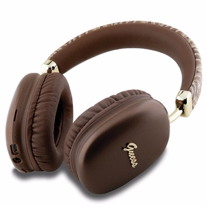 Guess GCube Metallic Script Logo Bluetooth jaoks-ear headphones - brown