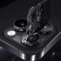 Benks Tempered glass Glass Warrior Lens Protector on camera jaoks Iphone 16/16 Plus (lens 2 pieces) hõbedane titanium