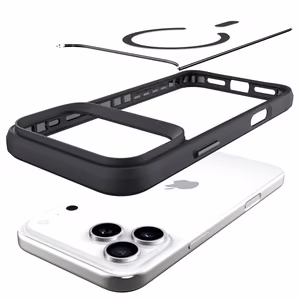 3mk Satin Armor MagCase jaoks iPhone 17 Pro Max - Läbipaistev Must