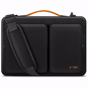 Tech-Protect Defender Bag jaoks Laptop 13-14 - must and oranž