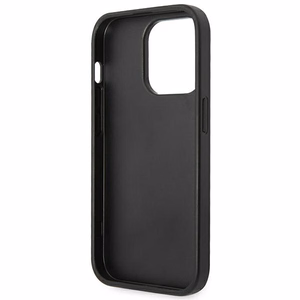 Guess Saffiano rihmaga ümbris iPhone 14 Pro jaoks - must
