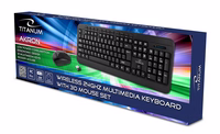 TITANUM TK109 Wireless set - USB keyboard + mouse must