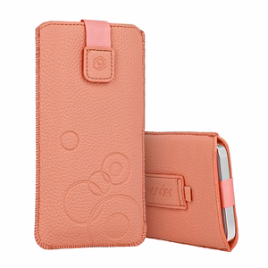 WONDER Deko Чехол-кошелёк (Размер L) для Iphone 13 Mini/12 Mini/SE 2020/2022/7/8 персиковый