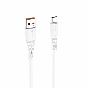 Kaabel USB A to USB C Forcell F-Energy QC4.0 3A 66W Silikoon 1 m C342 valge