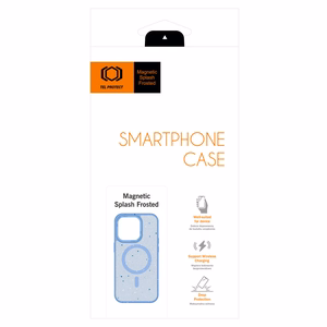 Tel Protect Magnetic Splash Frosted Ümbris jaoks Iphone 15 Pro Light sinine